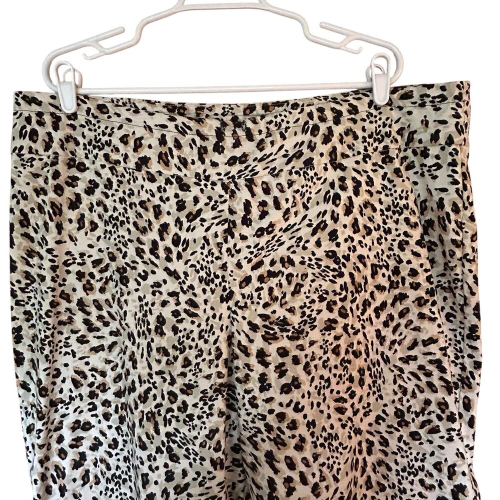 Lifestyle Attitude Cheetah Print Pants Leopard Animal Straight Ankle Leg Sz. 20W - Picture 2 of 12